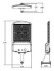 A173T2004803PRS  Area Lights A17 III 200/180/160W 3000K/4000K/5000K Pole 480V