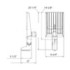 A222T70B480MVS  A22 70/60/50W 3000/4000/5000K Type II Pole Mount 480V MVS Black