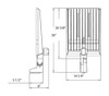 A22320BMVS  A22 320/280/250W 3000/4000/5000K Type III Pole Mount MVS Black
