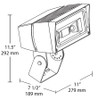 FFLED52TYB44W480PCS4  Flood 6521 Lumens FFLED 52W 4X4 480V Swivel Photocell Warm LED