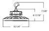 H17S  H17 Highbay 100/80/60W 3000K/4000K/5000K 120-277V White