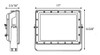 HAZFFLED200  Hazardous Flood Large 200W 5000K Yoke Mount Gray