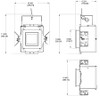 NDIC4S12D  Rough-in Ic Rated 4" Square  12W