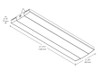 RAIL400YNWD10WS4  High Bay 51824 Lumens Rail 52 Inches 400W 3500K 3000K 4000K LED