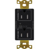 CAR2S-15-DTR-BL  Vive Wireless Receptacle, 15 A Duplex, In Black