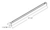 BOA4PLS/LCBS/MVS/E BOA 4' Downlight 40/28/24/20/10W Pendant 3000K/3500K/4000K Louver