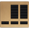 LFK-T10RL-SB  Lutron Large 10-BUTTON Replacement Engraved Faceplate Kit