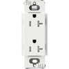 SCRS-20-TR-RW  Lutron Claro Tamper-resistant Duplex Receptacle, 20 Amp, Architectural