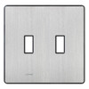FW-2-SS  Fassada, Stainless Steel, Two-gang Wallplate