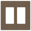 SC-2-EP  Claro Wallplate, Satin Finish, Two-gang In Espresso
