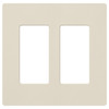 SC-2-PM  Claro Wallplate, Satin Finish, Two-gang In Pumice