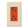 NTR-15-IG-OR-BE  Duplex Isolated Ground 15 A Receptacle, 125V/15A In Beige
