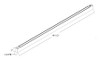 BOA8PLW/PIR/E BOA 8' Downlight 80/56/48/40/20W Pendant 3000K/3500K/4000K Louver