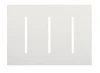 LWT-GGG-WH  Multigang Wallplate For Grafik T Controls, Three-gang For 3 Dimmers