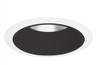 6" Line Voltage, Shallow Baffle Trim, Black Baffle, White Trim