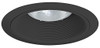 24B-BL  6" LED, Line Voltage, Tapered Baffle Trim, Black Baffle, Black Trim