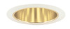 27G-WH  6" LED, Line Voltage, Tapered Cone Trim, Gold Reflector, White Trim