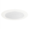 4" Low Voltage Adjustable Baffle Trim, White Baffle, White Trim