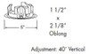 445-WH  4" Line Voltage, Low Voltage, Adj. Slot Trim, GU10 Base, White Trim 445-WH  4" Line Voltage, Low Voltage, Adj. Slot Trim, GU10 Base, White Trim