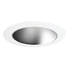 447HZ-WH  4" Low Voltage Adj. Cone Trim, Haze Reflector, White Trim