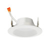 Downlight 4" LED Retrofit Baffle Trim 3500K, 90 CRI, 900 Lumens, White Finish