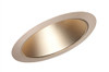 6" Line Voltage, Fluorescent, Super Slope Ceiling Reflector Cone Trim, Wheat Haze Reflector, Aged Bronze Trim