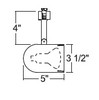 R501B-WH  Trac Lites Round Back Cylinder Line Voltage 50W PAR20/R20 Black Baffle White Color
