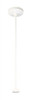 24" T-Bar Ceiling Pendant Stem Kit, White Color
