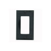 80401-E 1 Gang Black Wallplate