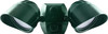 BULLET2X12YVG Bullet Flood Kit 2 X 12W Warm LED 120V W/ CU4 & Hood Verde Green