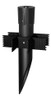 MPM19B Landscape Mighty Post 19 Inches 3 Inches Diameter Metal Cap Black