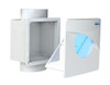 LT4S Atmosphere Inline Fans 4'' Lint Trap for 4'' wall depth installation