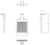 A34T3LWM/480 Line Drawing