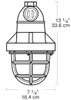 EP12 Explosionproof Incabdescent Pendant Without Guard 1/2 In Hub