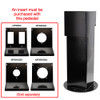 OP5BK18  5x5, 18" Double-Gang Hinge Top Pedestal, Black OP5BK18  5x5, 18" Double-Gang Hinge Top Pedestal, Black