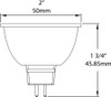 MR16-7.5-927-35D-DIM-G2 Small Reflectors 560 Lumens MR16 7.5W 90CRI 2700K Dimmable