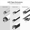 LU-RR1-ACS Accessory Pack  Flanged, Recessed LED Tape Light Extrusion