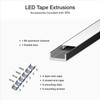 LU-SR3-K LED Tape Light Rectangular Slim Extrusion Bundle, Surface-mount LU-SR3-K LED Tape Light Rectangular Slim Extrusion Bundle, Surface-mount