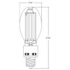 FHID-25S-EX39-8CCT Filament HID ED28 25/20.5/17W 3/4/5K EX39 CRI80 Dim Line Drawing