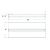 ARS/PIR/E Arbay 160/120/80W 2' FA 4000K/5000K PIR Batt Backup Line Drawing