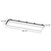 WHALE4H/PIR/E Whale 4' 265/225/145W 3500K/4000K/5000K High Power Passive Infrared Line Drawing