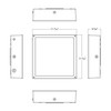 VAN34-30FW/480/LC VAN34 30/20/10W 3000/4000/5000K 480V Flat Clear Lens Lightcloud Line Drawing