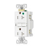 TRSGFH20W Hospital Grade GFCI Receptacle, Tamper Resistant, White, Two-pole, Three-Wire