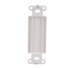 2160W-BOX Decorator Wallplate Adapter, Flush mount, White, Blank, Thermoplastic