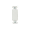 2160W-BOX Decorator Wallplate Adapter, Flush mount, White, Blank, Thermoplastic
