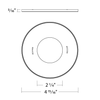 PUCK34-TRIM-RD-B Line Drawing