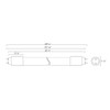 T8-12-36G-850-SD-BYP Line Drawing