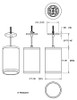 CDLED6PC-20W-80D950-Z Cylinders 1847 Lumens CDLED 20W 6 Inches With Pendant Cord