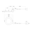 DAISY4B (1)-4" Daisy Wafer 8.5W 650LM CRI90 5CCT Baffle + (1)-CONNECTOR