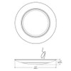DSK34-6R16.5930120WS Flush Mount Downlights 1200 Lumens DSK34 6 Inch Round 16.5W 90CRI
